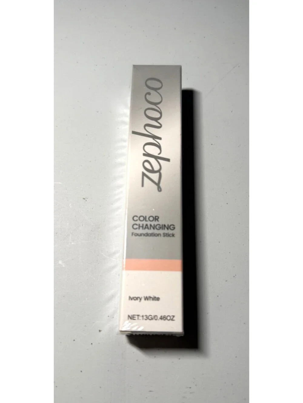 Zephoco Color Changing Foundation Stick Ivory White 13G/.46 oz - New - Sealed